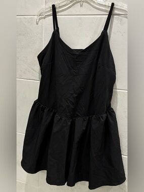 NWT Joy Lab Black Active Dress with shorts and adjustable spaghetti straps XXL